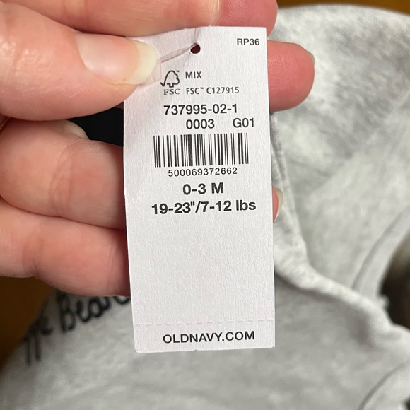 NWT Old Navy 0-3M Baby Onesie - Picture 2 of 7